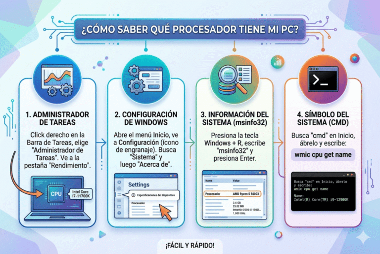 Cómo saber qué procesador tiene mi PC