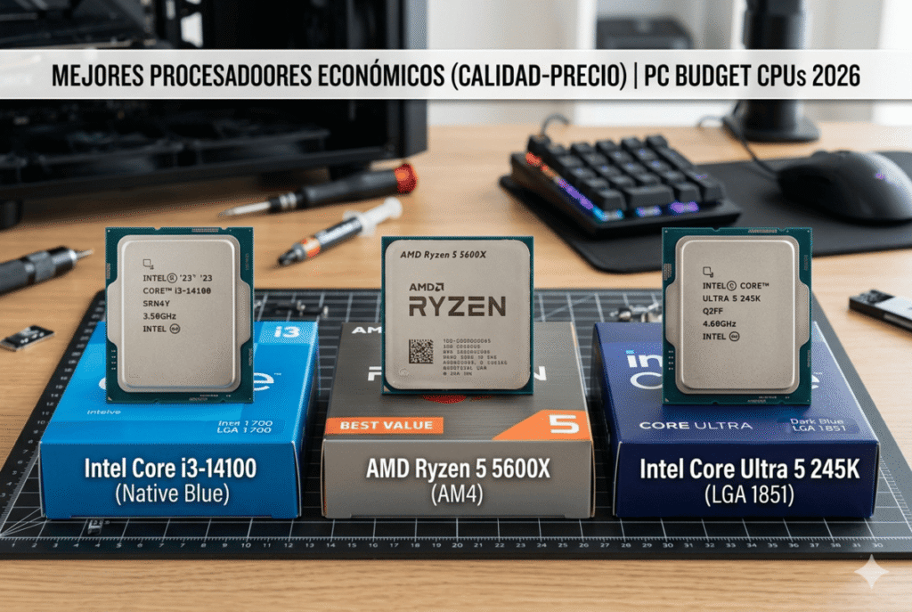 Mejores procesadores económicos para PC