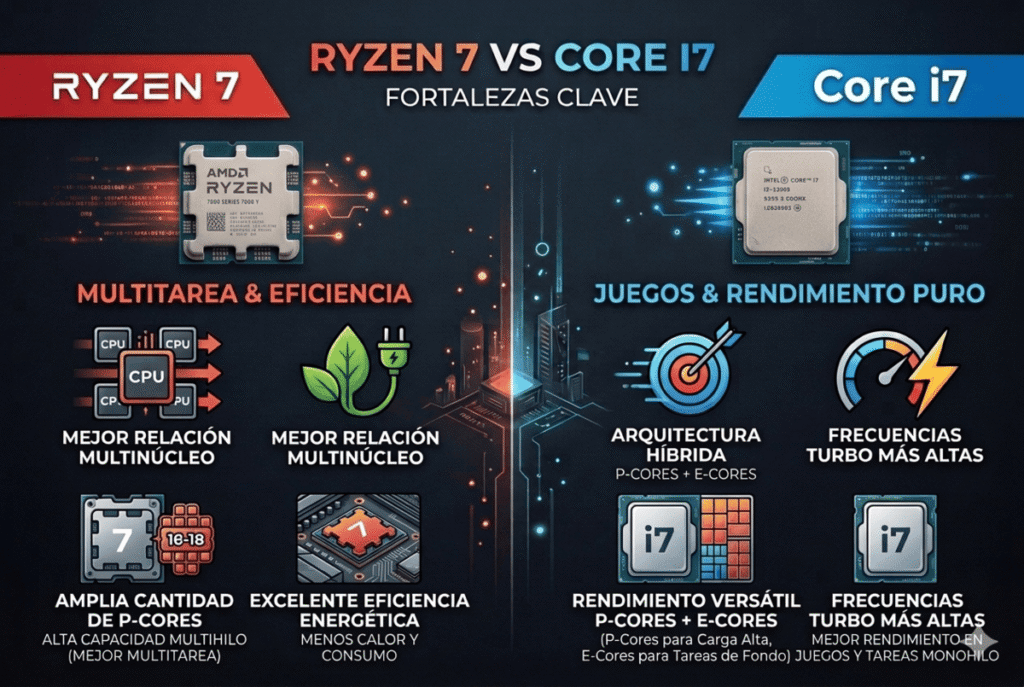 Ryzen 7 vs Core i7