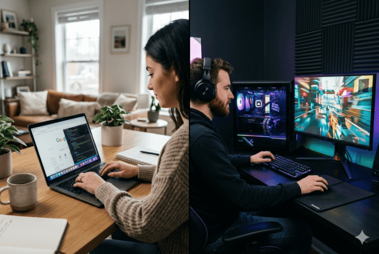 Laptop vs PC de escritorio