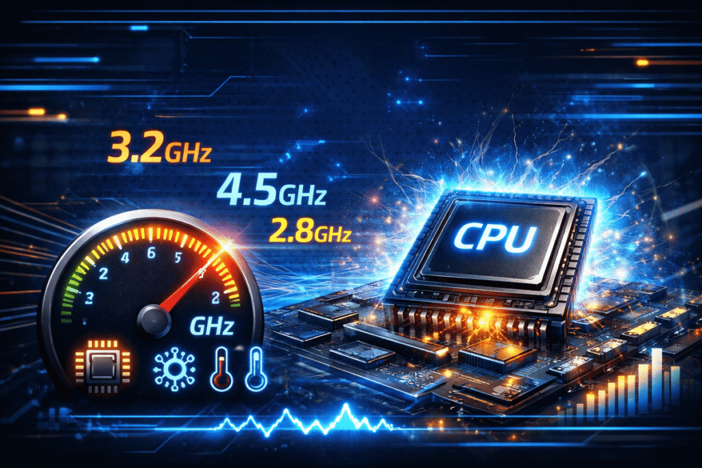 velocidad de reloj de un procesador