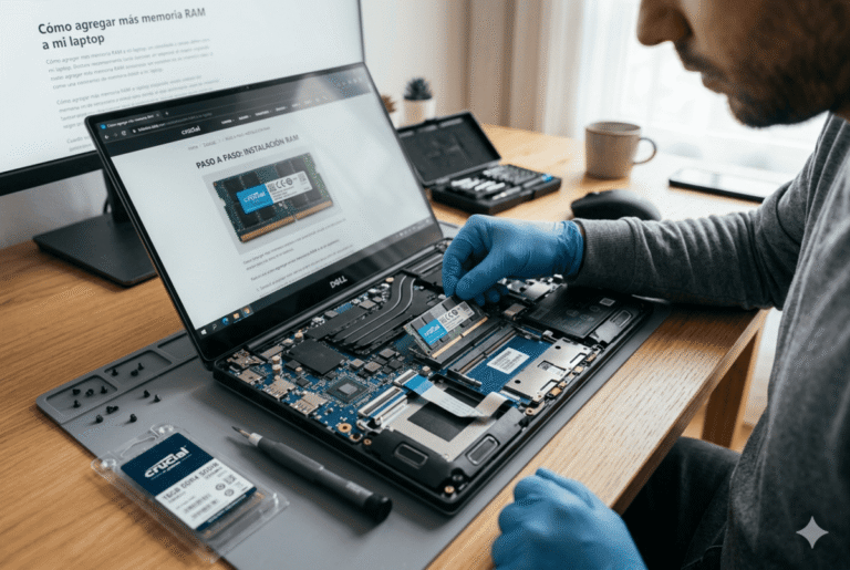 Como agregar mas memoria RAM a mi laptop