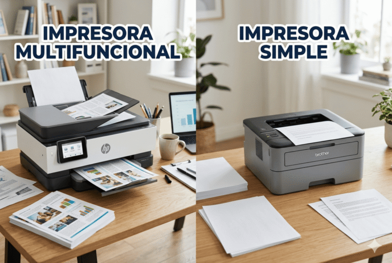 Impresora multifuncional vs impresora simple