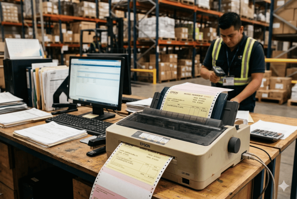 Impresoras de matriz de puntos en negocios