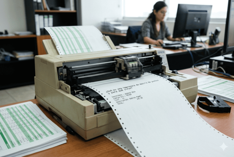 Qué es una impresora de matriz de puntos