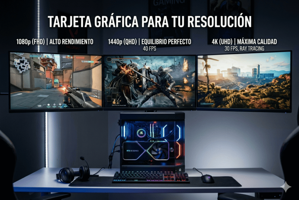 Tarjeta gráfica para 1080p, 1440p y 4K