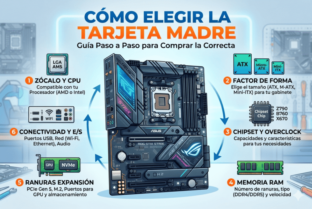 Cómo elegir la tarjeta madre