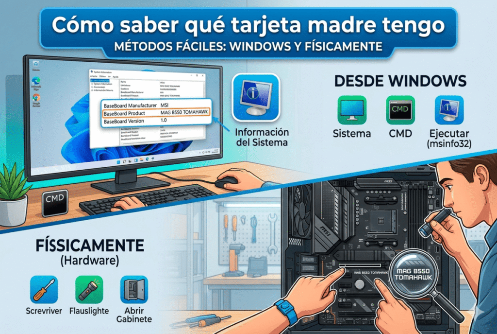 Cómo saber qué tarjeta madre tengo