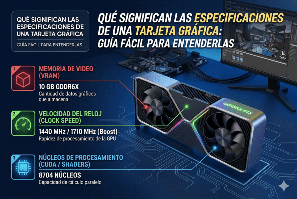 Especificaciones de una tarjeta gráfica