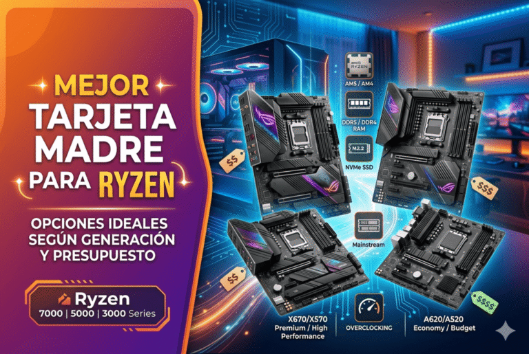 Mejor tarjeta madre para Ryzen