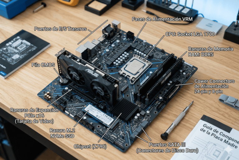 partes de la tarjeta madre