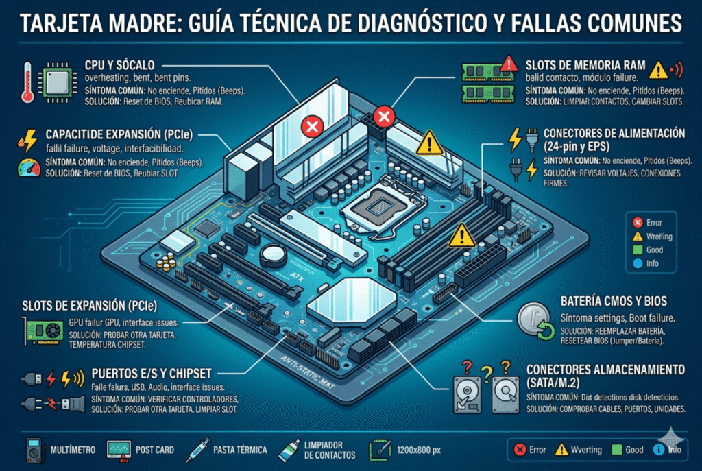 Problemas de una tarjeta madre