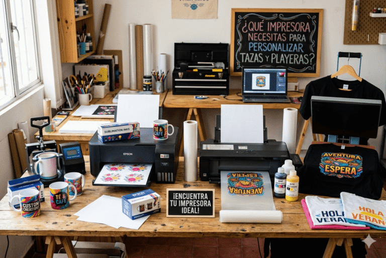 Qué impresora necesitas para personalizar tazas y playeras