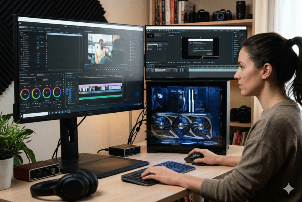 Tarjeta gráfica para edición de video