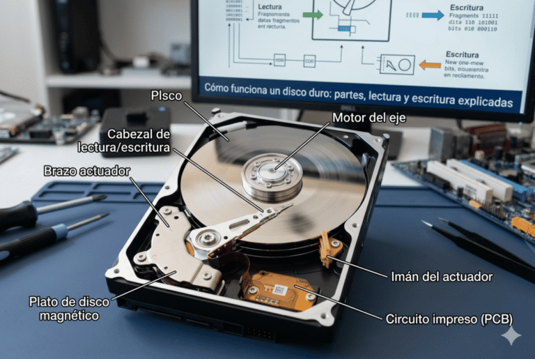Cómo funciona un disco duro