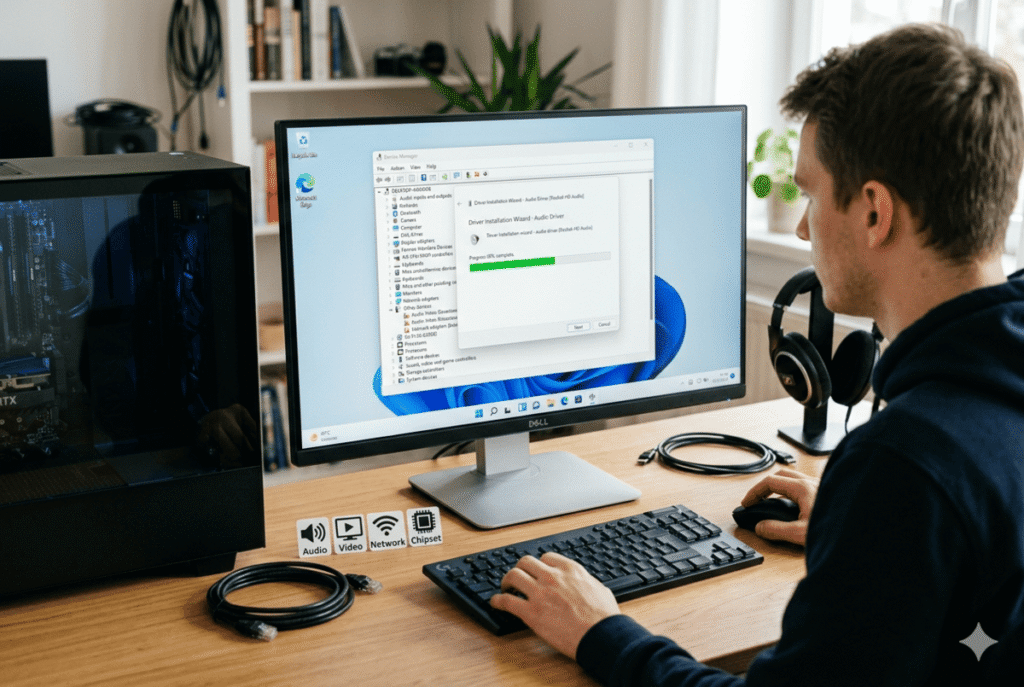 Cómo instalar drivers en una PC