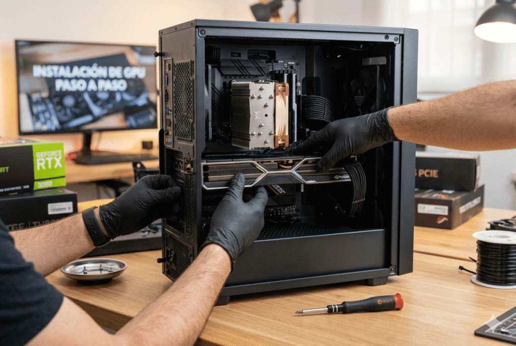 Cómo instalar una Tarjeta Gráfica (GPU) en una PC