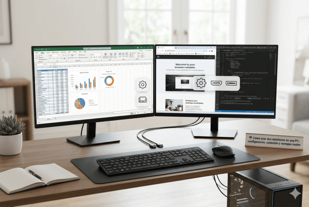 Cómo usar dos monitores en una PC