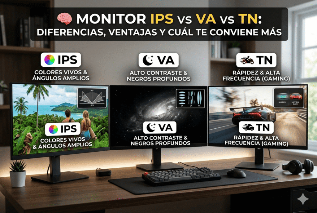 Monitor IPS vs VA vs TN