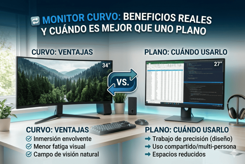 Monitor curvo