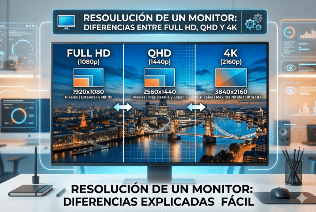 Resolución de un monitor
