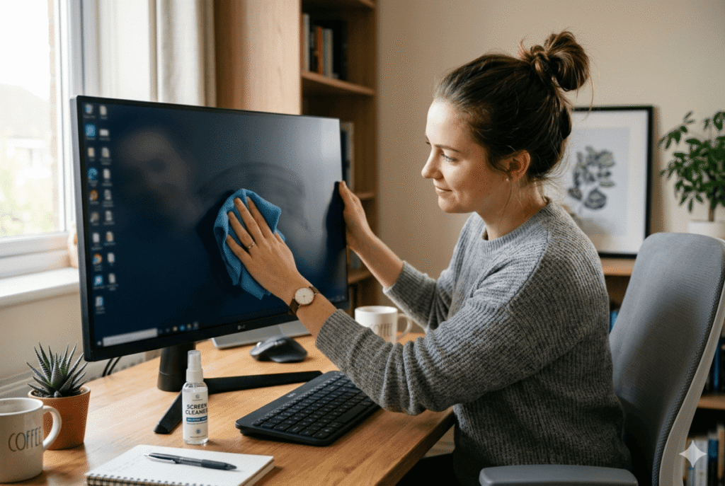 Cómo limpiar un monitor