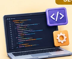 Computadora con código de programación